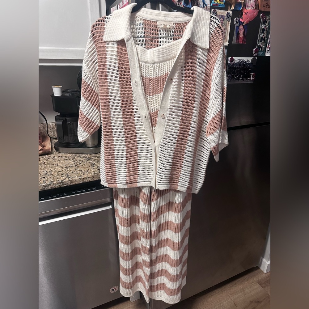 Promesa Striped Knit Two-Piece Set